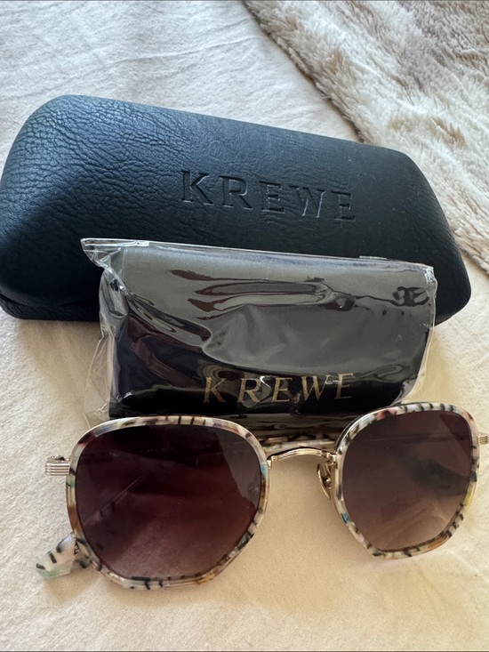 KREWE Pascal Sunglasses, Confetti frame with Brown Gradient Lenses